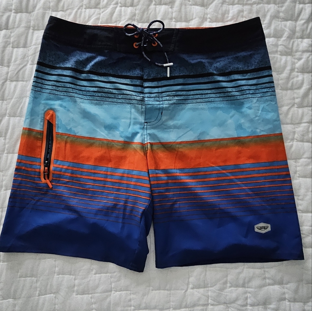 Colorful Mens Board Short/Swim Trunks Size L